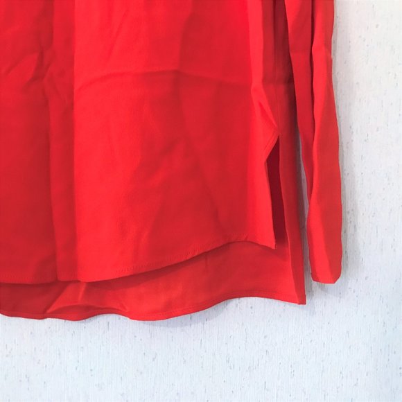 Zara Tunic Blouse Red S - Picture 3 of 9